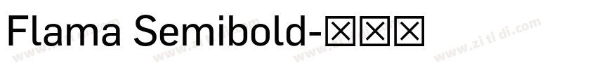 Flama Semibold字体转换